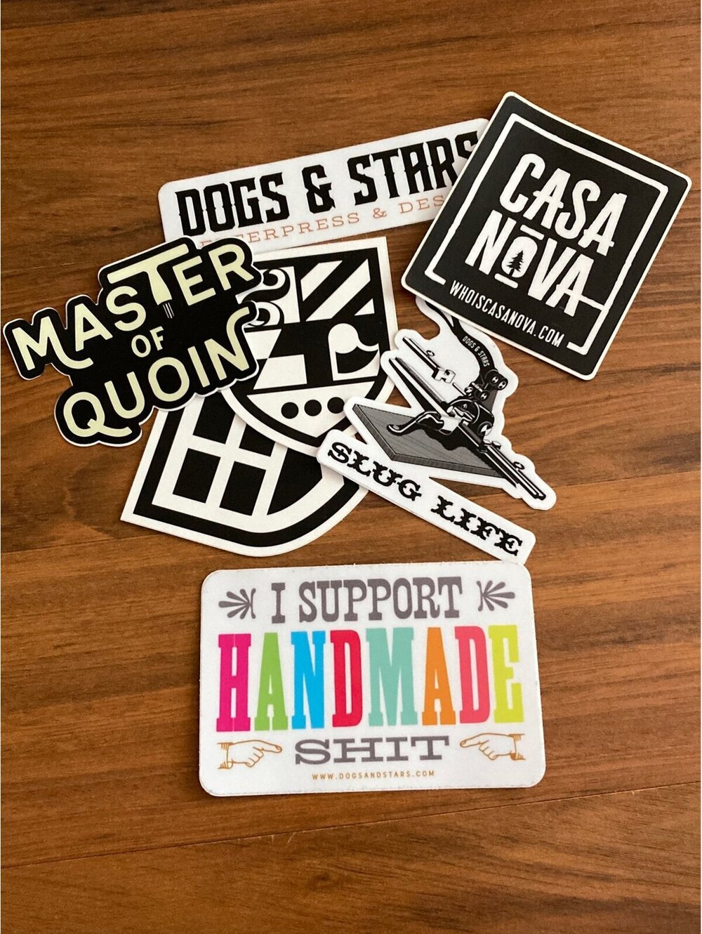 “I support handmade..” sticker lot x7